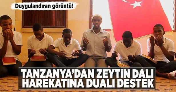 Tanzanyalı öğrenciler Zeytin Dalı Harekatına dualarıyla destek oldu