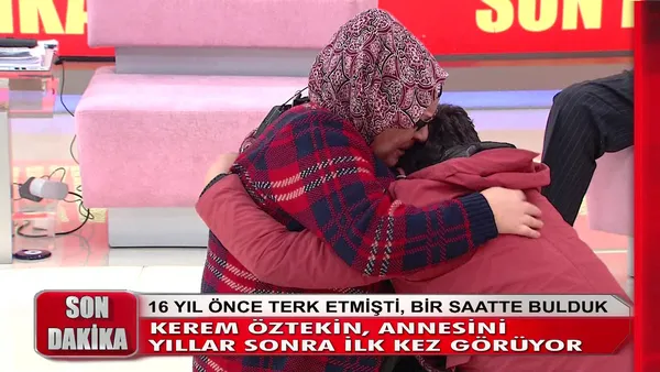 Müge Anlı canlı yayında gözyaşlarını tutamadı! İşte Kerem Öztekin'in 16 yıldır görmediği annesiyle kavuşma anı! 6 Şubat-3