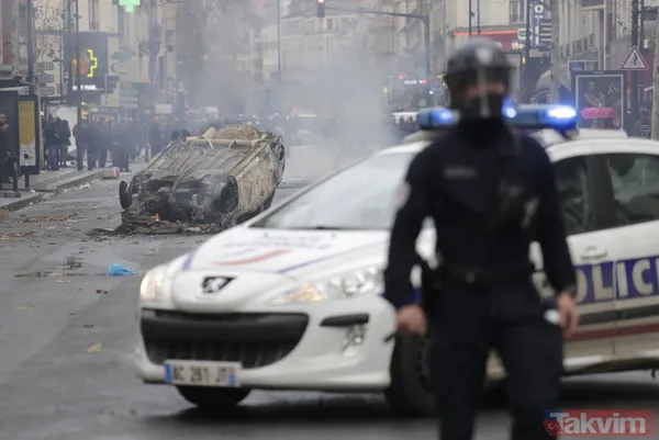 Paris'teki son gösterilerin faturası ağır oldu - 23