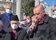 Başkan Erdoğan Hadis Alimi Muhammed Emin Saraçın kabri başında Fatiha Suresini okudu