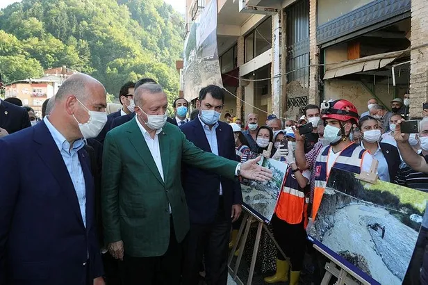 Son dakika: Başkan Erdoğan'dan Giresun'daki sel bölgesinde esnafa müjde: 50 bin TL hibe olarak verilecek-2