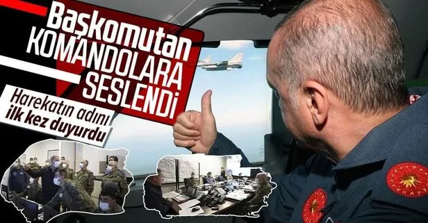 Son dakika: Başkan Erdoğan  Pençe-Şimşek ve Pençe-Yıldırım Operasyonu Komuta Merkezi’ne bağlandı