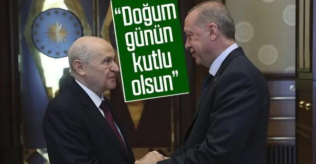 Son dakika: MHP lideri Devlet Bahçeli Başkan Erdoğan’ın doğum gününü kutladı