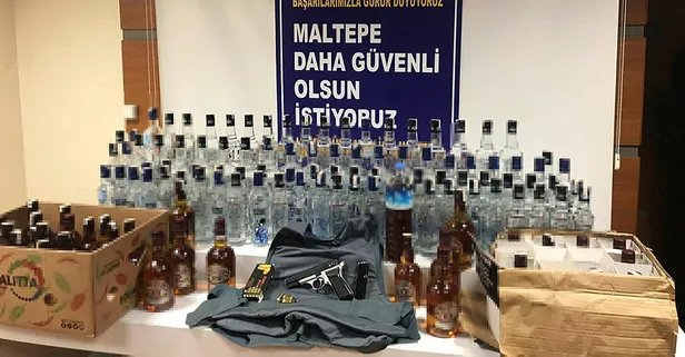 Son dakika: Maltepe'de sahte içki operasyonu