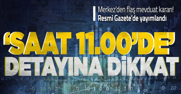 Merkez Bankası'ndan Türk Lirası mevduat ve katılma hesaplarına dönüşüm tebliğlerinde değişiklik! Resmi Gazete'de yayımlandı