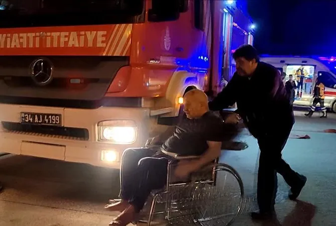 Huzurevinde yangın paniği!