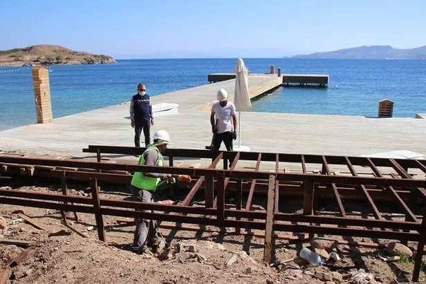 Son dakika: Dodo Beach'te yıkım tekrar başladı!-7