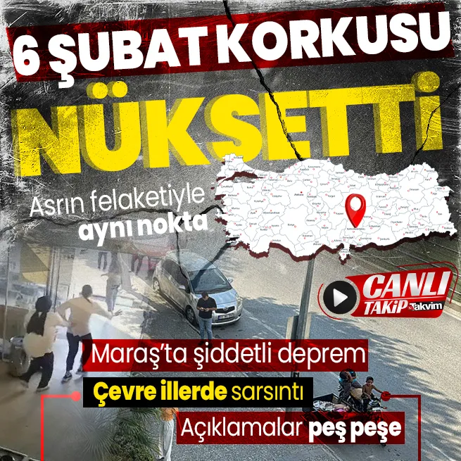 Kahramanmaraşta 5 büyüklüğünde deprem! Malatya, Gaziantep, Hatay... Çevre iller sarsıldı