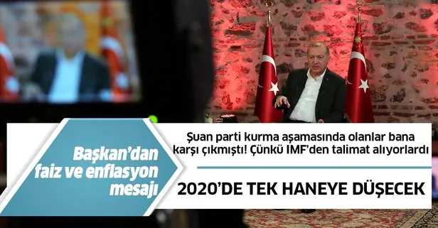 Başkan Erdoğan’dan faiz ve enflasyon müjdesi! Tek haneli olacak