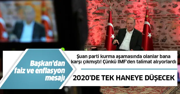Başkan Erdoğan'dan faiz ve enflasyon müjdesi! Tek haneli olacak
