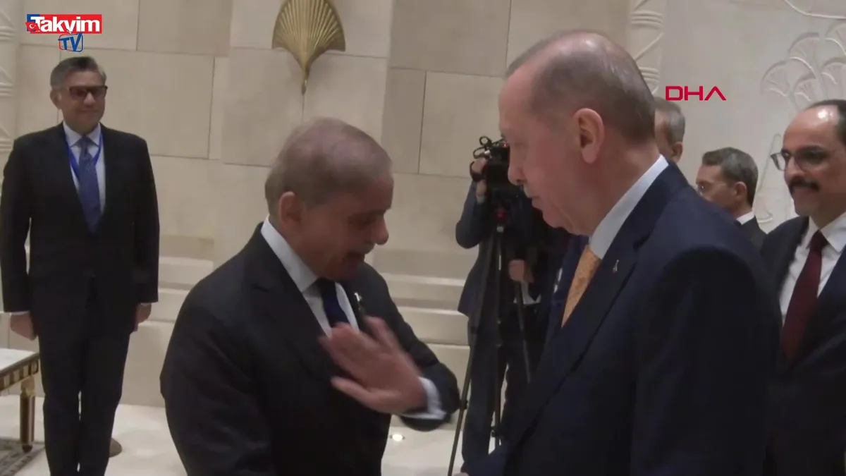 Başkan Erdoğan Şahbaz Şerif'i kabul etti!
