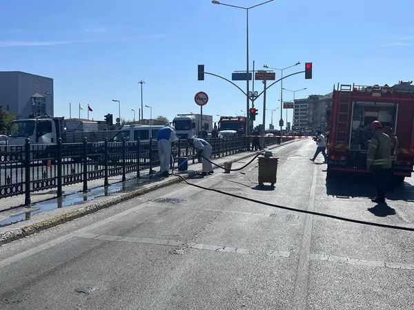 Son dakika: Pendik'te kimyasal madde alarmı! Yol trafiğe kapatıldı-4