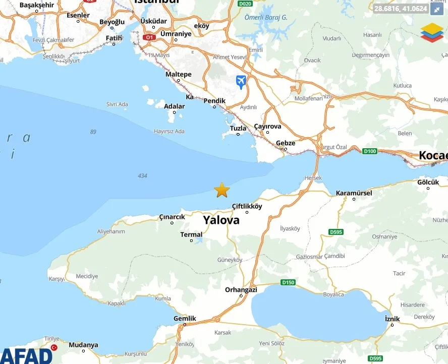 marmara-denizinde-35-buyuklugunde-deprem-istanbul-ve-yalovada-hissedildi-1791661755521.jpeg AFAD'ın 10 Ekim 2026 tarihli son depremler listesinde, Marmara Denizi ve Ege Denizi'ndeki sarsıntılar da yer aldı. (Foto: AFAD)