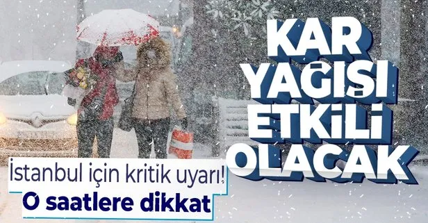 HAVA DURUMU | Meteorolojiden İstanbul ve birçok il için kar yağışı uyarısı! 19 Şubat 2021 hava durumu