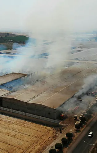 Kahramanmaraş'ta fabrika yangını