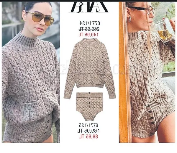 Pandemi piştisi: Serenay Sarıkaya, Yasemin Özilhan'ın giydiği 240 TL'lik kazak ve şortuyla poz verdi-1