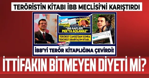 CHP’li İBB’nin PKK’lı terörist Nurettin Demirtaş’ın kitabını satması İBB Meclisi’nde tartışıldı! İttifakın diyeti mi?
