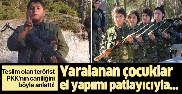 Teslim olan terörist PKK'nın caniliğini böyle anlattı: "Yaralanan çocuklar el yapımı patlayıcıyla..."
