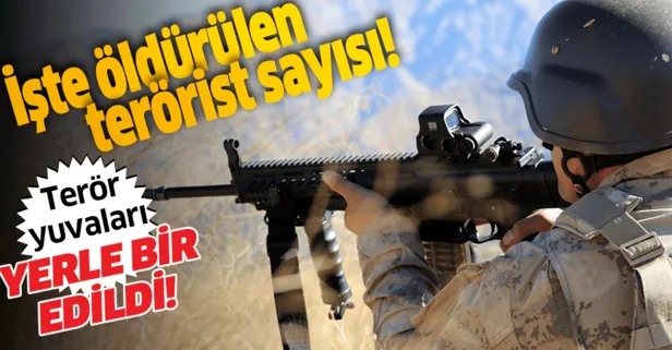 Teröre ağır darbe! 103 terörist etkisiz hale getirildi