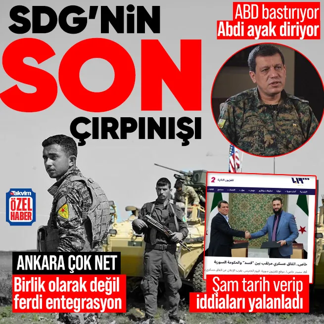 SDG için süre dolarken Suriyede son durum | ABD baskısıyla entegrasyon iddiası: Abdinin kafası değişmedi | Şamdan yalanlama geldi