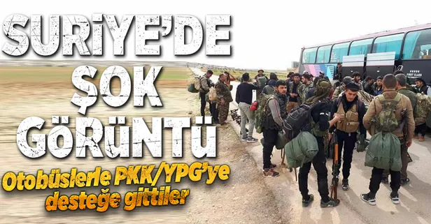 Suriye'de şok görüntü! Otobüslerle Afrin'e gidiyorlar-1