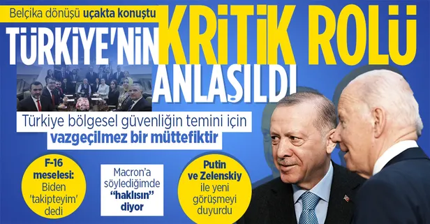 Başkan Erdoğan Belçika ziyareti dönüşü uçakta konuştu! Rusya-Ukrayna savaşı ve barış diplomasisi, NATO'nun geleceği, Türkiye-ABD ilişkileri...