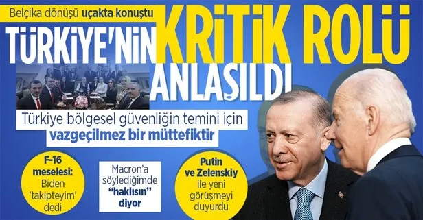 Başkan Erdoğan Belçika ziyareti dönüşü uçakta konuştu! Rusya-Ukrayna savaşı ve barış diplomasisi, NATO’nun geleceği, Türkiye-ABD ilişkileri...