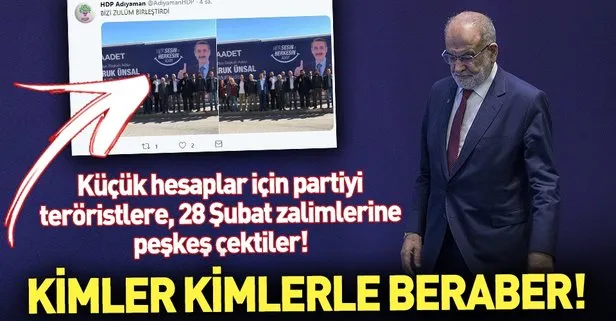 Saadet Partisi Adıyaman’da HDPKK ile el ele!