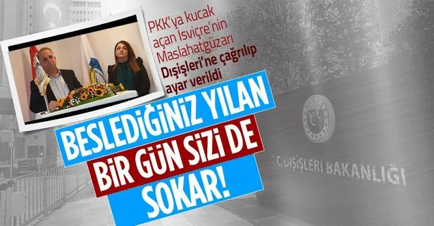 Dışişleri’nden İsviçre’ye PKK tepkisi