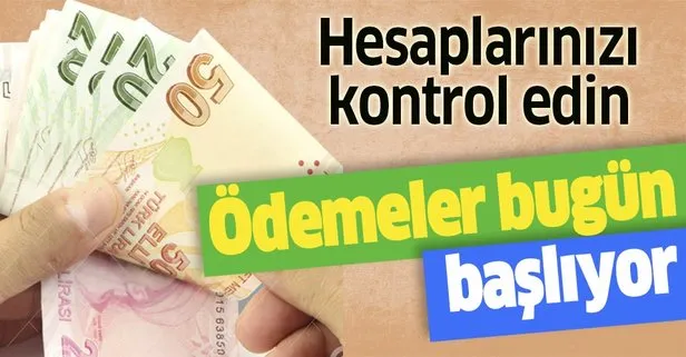 Sosyal yardım desteği ödemeleri bugün başlıyor! Bakan açıkladı