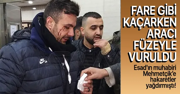 Mehmetçik'e hakaret eden Esad rejimi muhabiri Şadi Hilva'nın aracı füzeyle vuruldu