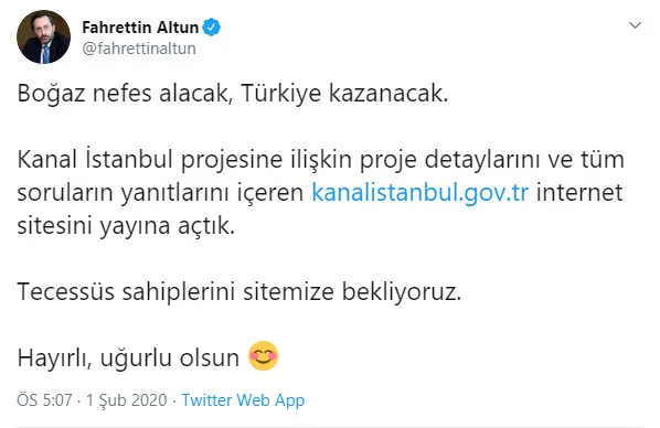 Kanal İstanbul'un internet sitesi yayında! İletişim Başkanı Fahrettin Altun duyurdu-3