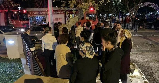 Kadıköy’de 11 katlı binada korkutan yangın