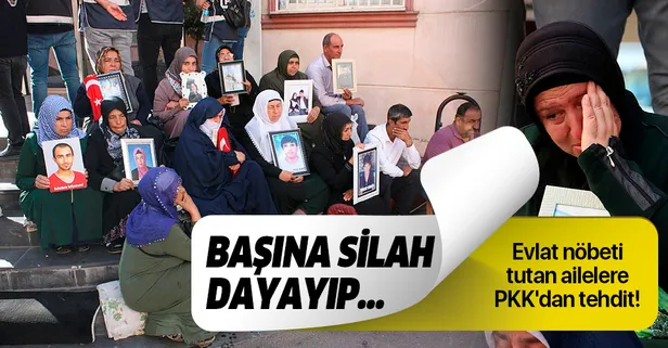 Evlat nöbeti tutan ailelere PKK'dan tehdit! Başına silah dayayıp...