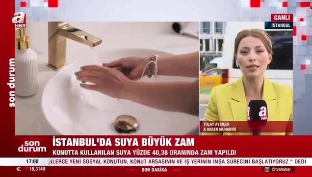 İstanbul’da suya büyük zam!