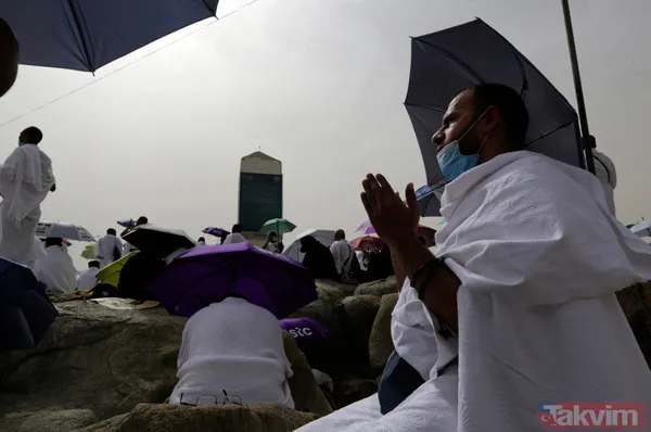 Kutsal topraklarda hac vazifesini yerine getiren hacı adayları Arafat'a çıktı - 19