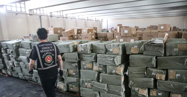 Mersin ve İstanbul limanlarında 730 bin parça kaçak eşya ele geçirildi