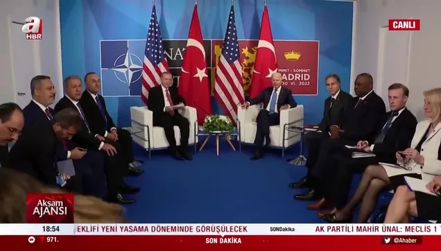 Başkan Erdoğan-Biden görüşmesi başladı