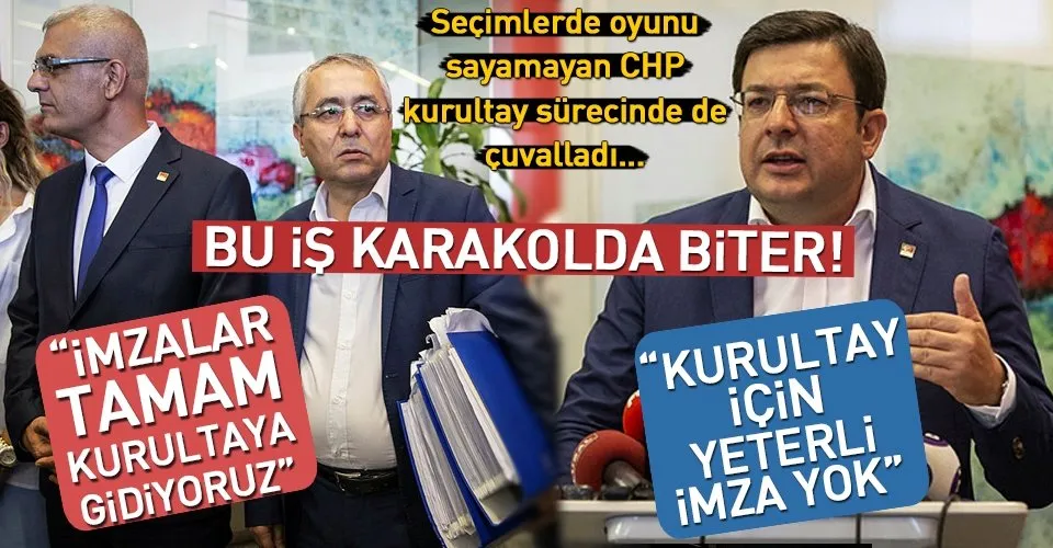 CHPde imza komedisi sÃ¼rÃ¼yor!