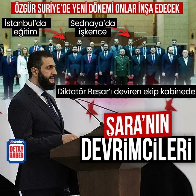 Suriye’de yeni dönemi onlar inşa edecek! Devrimin önderleri Şara’nın kabinesinde