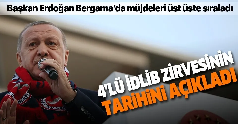 Son dakika: Başkan Erdoğan İdlib için tarih verdi: 5 Mart'ta 4'lü zirvede bir araya geleceğiz