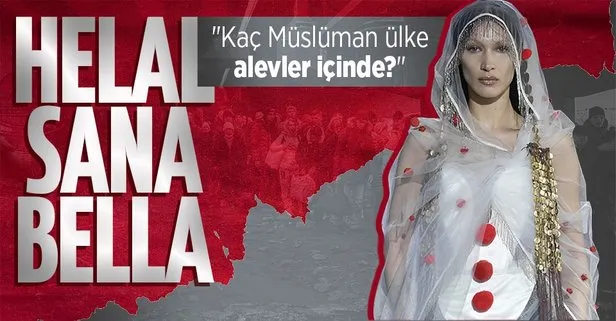 Ünlü model Bella Hadid’den Batı’ya ’çifte standart’ tepkisi: Kaç Müslüman ülke alevler içinde?
