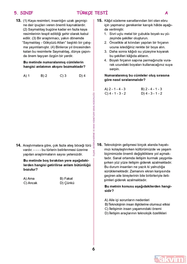 2022 İOKBS Bursluluk 5.6.7.8.9.10.11. sınıf SORU VE CEVAPLARI PDF İNDİR! meb.gov.tr: İOKBS A-B-C-D sözel- sayısal soru kitapçığı FULL! Türkçe, Matematik, Coğrafya, Tarih... - 6