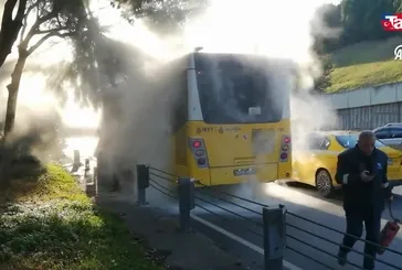 Yine bir İETT otobüsü yandı!