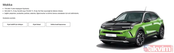 776.900 Tl'den Başlayan Fiyatlarla. 100.000 Tl 15 Ay %0,99 Veya 75.000 Tl 15 Ay %0 Faiz Seçeneği İle Ödeme İmkanı. Sağlık Çalışanları, Avukatlar, Polisler,...