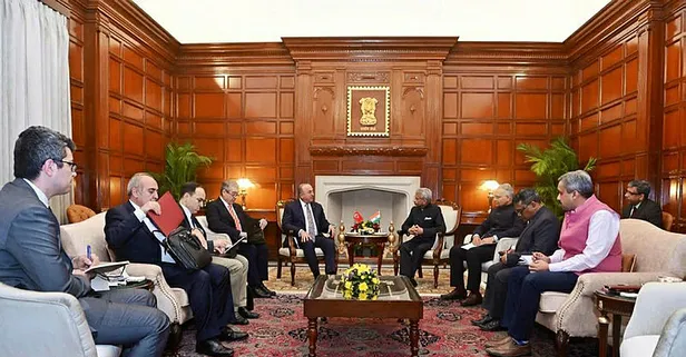 Son dakika: Dışişleri Bakanı Çavuşoğlu Yeni Delhi’de mevkidaşlarıyla bir araya geldi