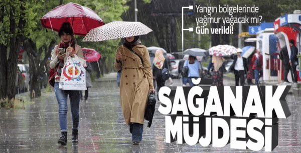 HAVA DURUMU | Yangın bölgelerinde yağmur yağacak mı? Meteoroloji gün verdi: Antalya için sağanak uyarısı