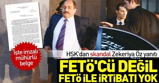 HSK'dan skandal Zekeriya Öz yanıtı