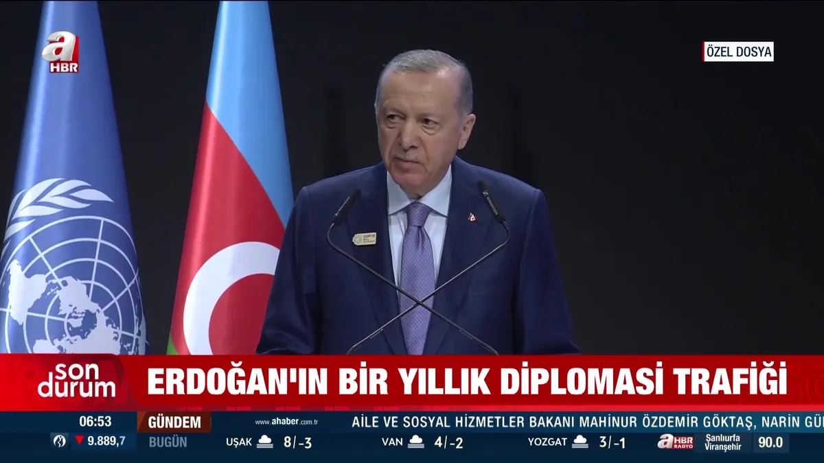 Erdoğan'ın 2024 yılı diplomasi trafiği!