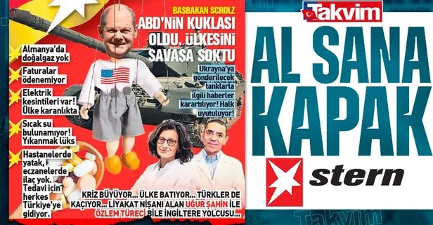 Ülkesindeki kara tabloyu görmezden gelip Başkan Erdoğan’ı hedef gösteren Stern’e TAKVİM’den kapak!